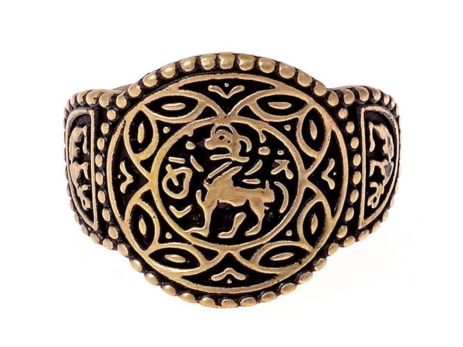 Saxon ring Aethelswith, bronze