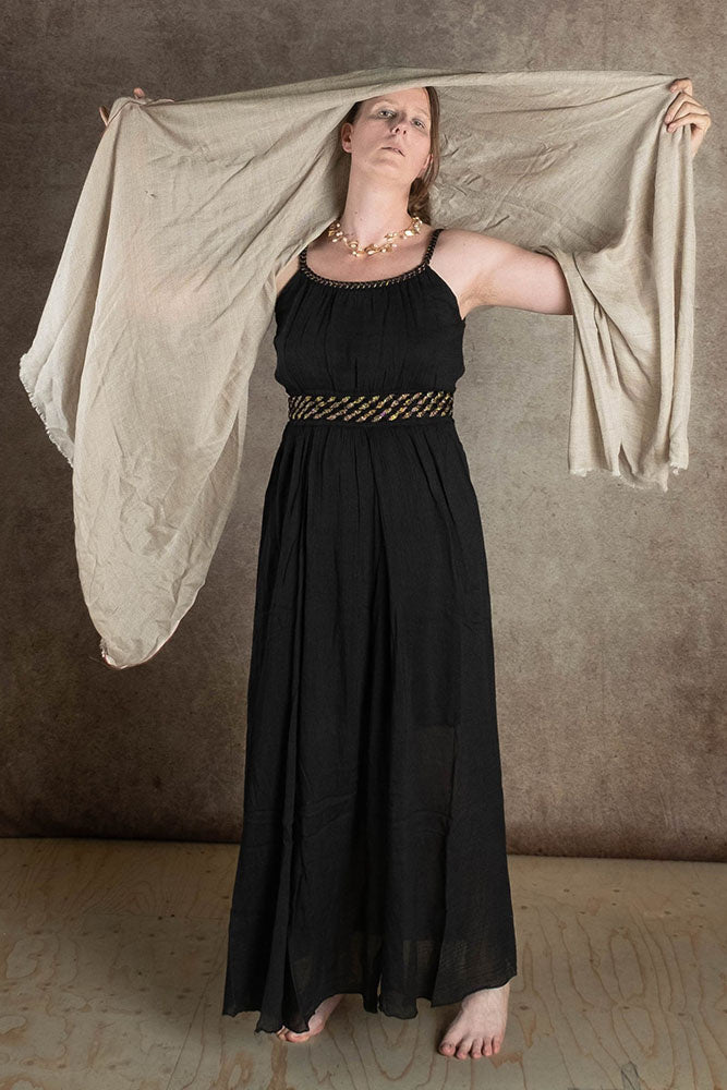 Goddess dress Thetis, black