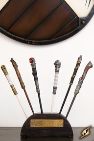 Wooden stand for wands