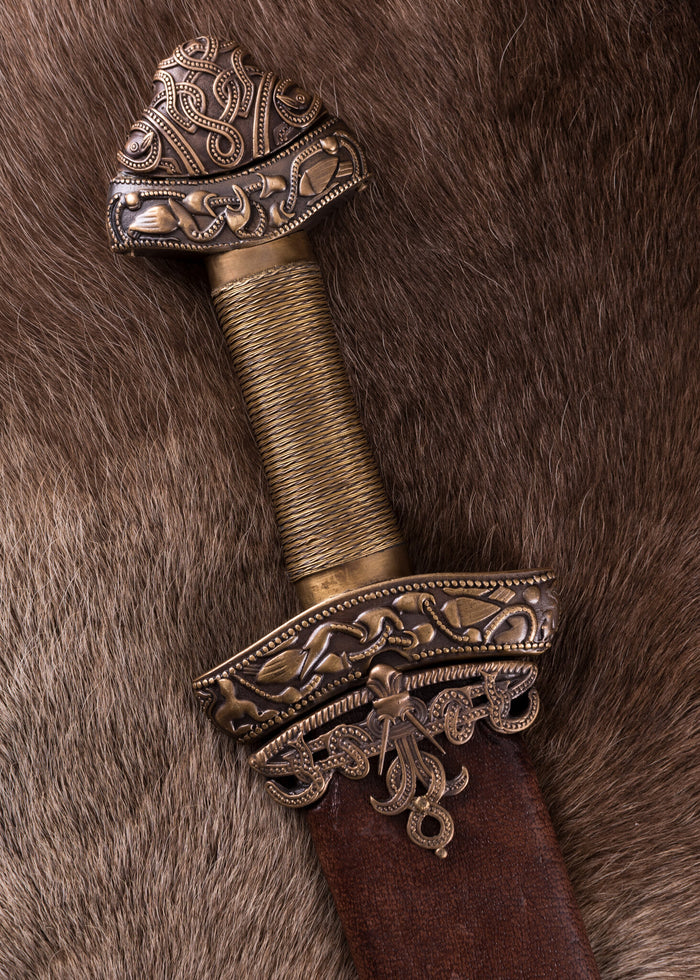 Viking sword Dybek damast, semi-sharp