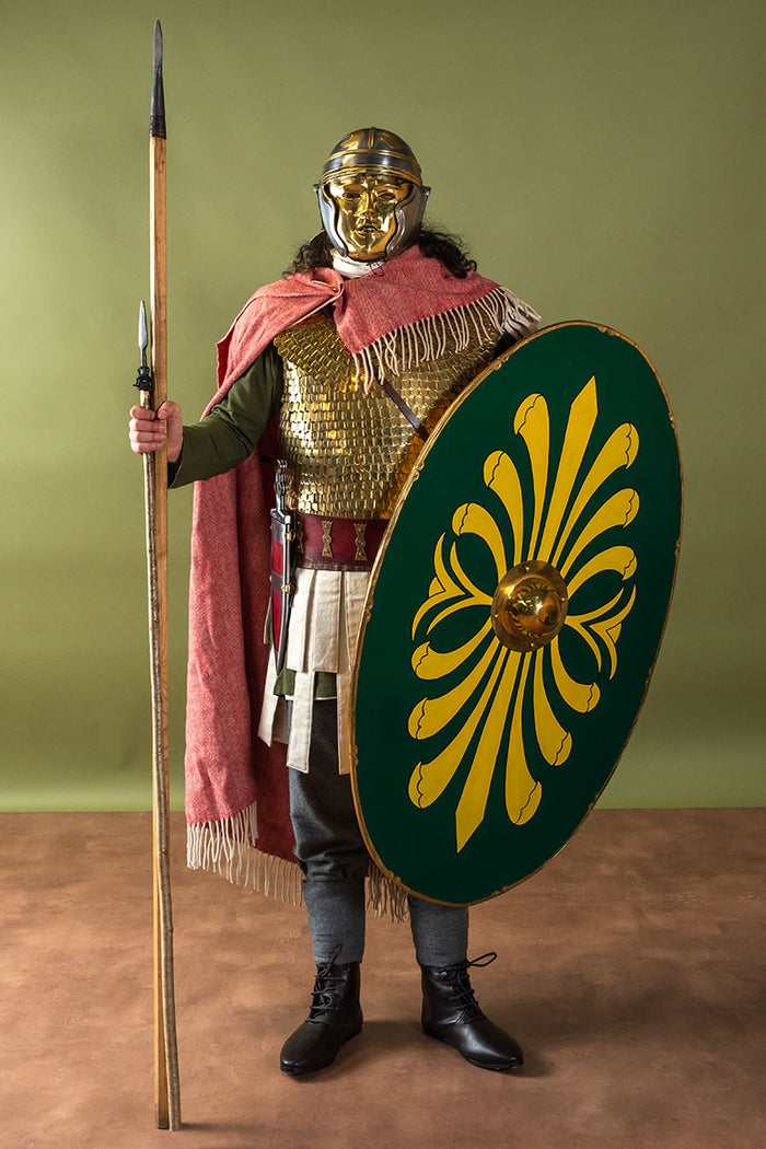 Germanic Iron Age cloak, wool, rust color
