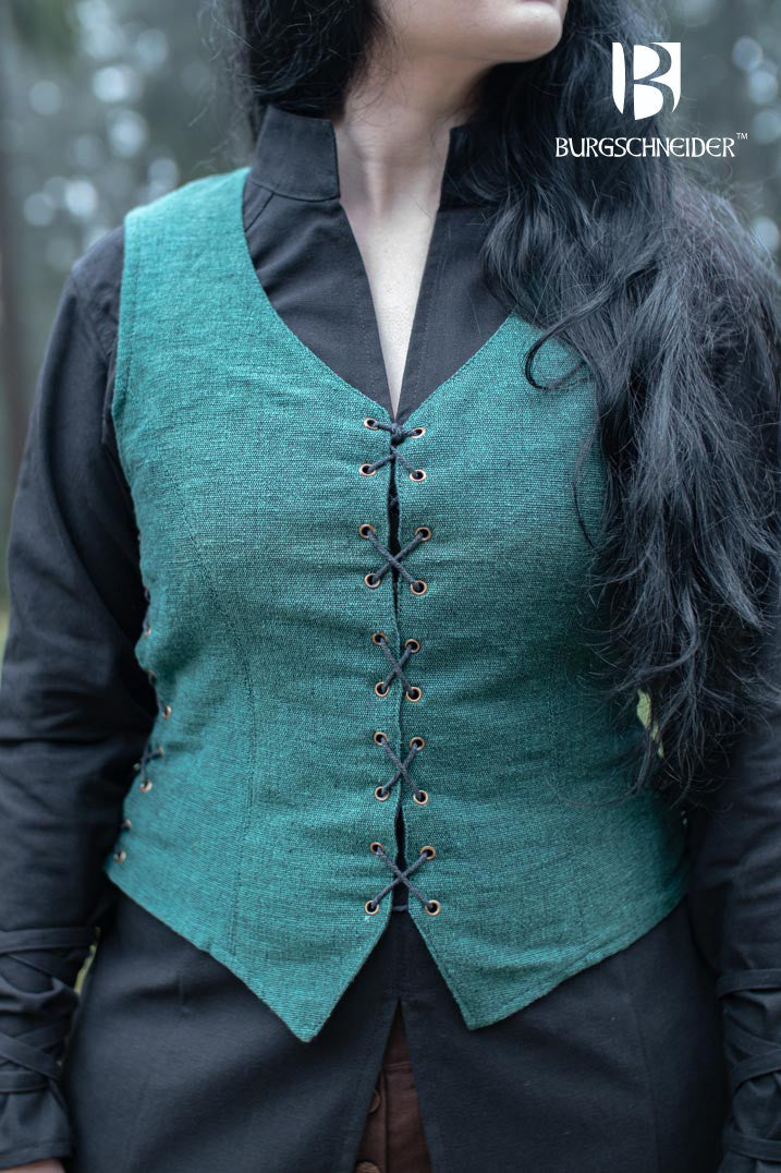 Ladies double Marian, green