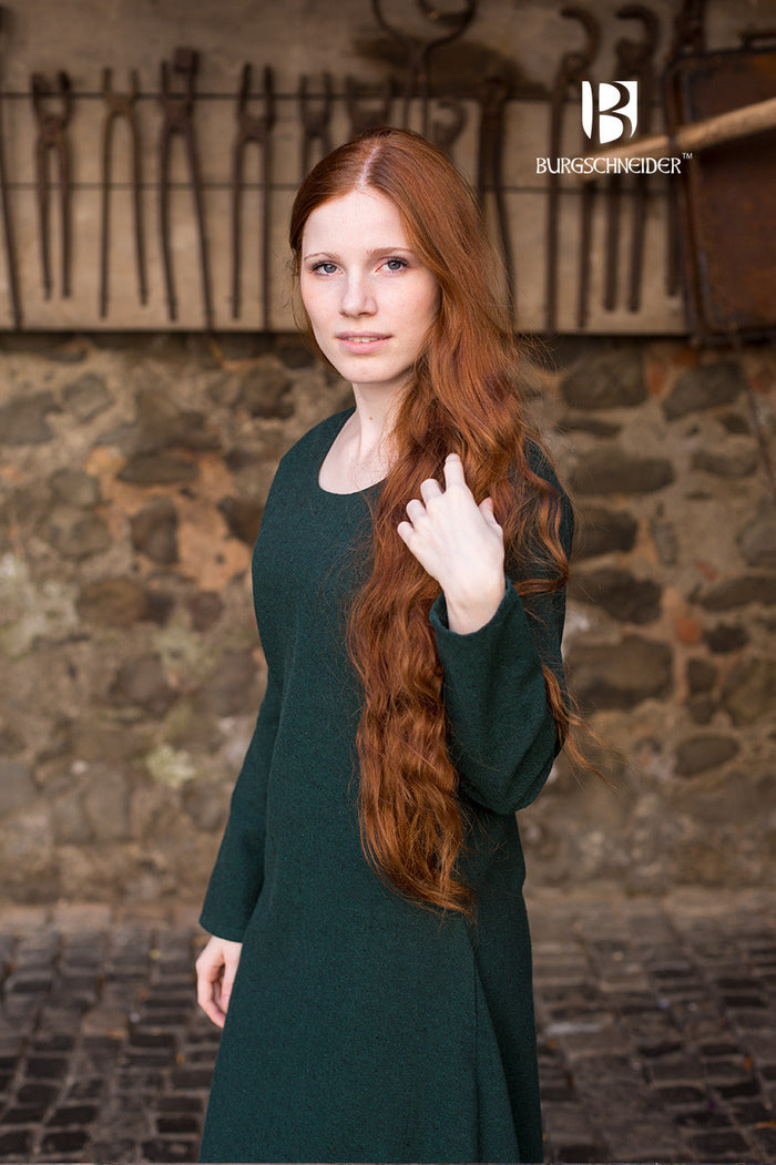 Medieval dress Freya (forest green)