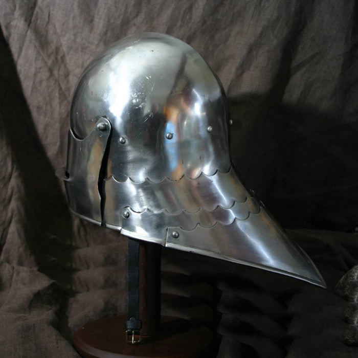 Sallet with visor 1480, 2 mm (battle-ready)