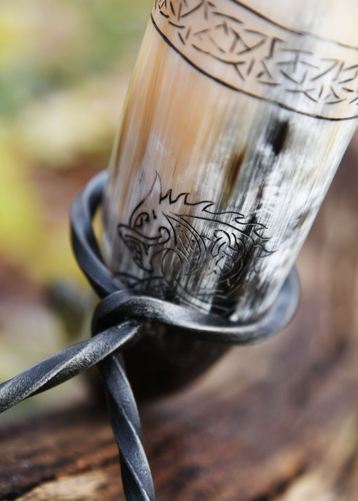 Drinking horn Fenrir wolf, 200-300 ml