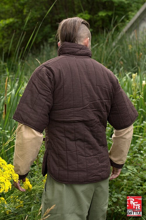 RFB gambeson with short sleeves, brown