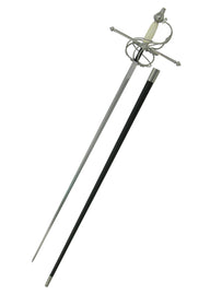 Swept Hilt Rapier with bone grip, sharp