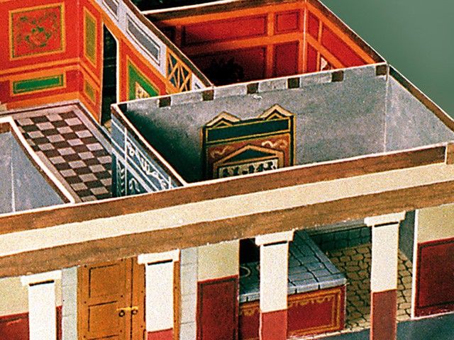 Model building kit Roman villa