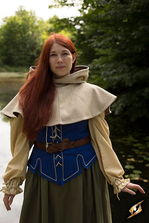 Medieval chaperon Erhard, beige