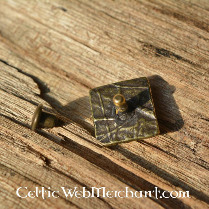Medieval belt fittings set of 5 pieces (1500-1600), bronze