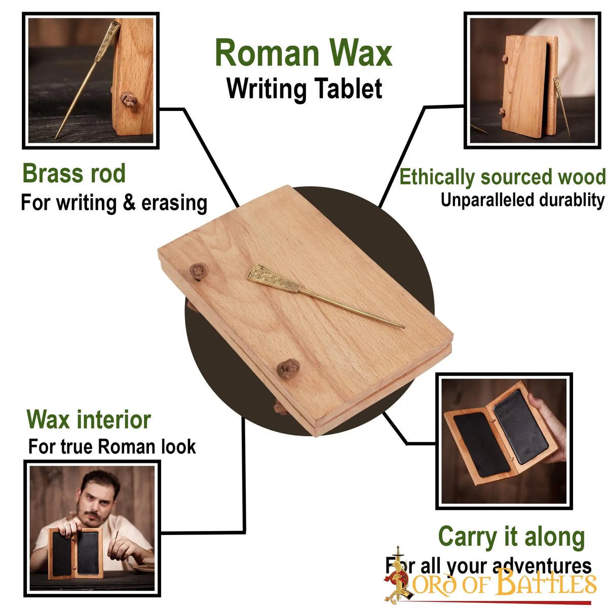 Early medieval wax tablet