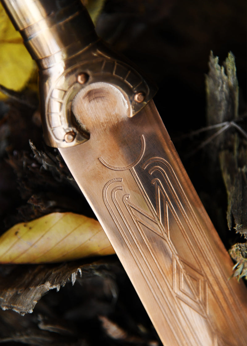 Espada de la Edad del Bronce, Dinamarca, semi-afilada