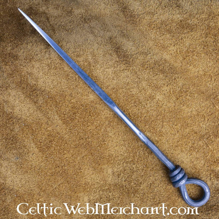 Handforged medieval eating pick, stainless steel