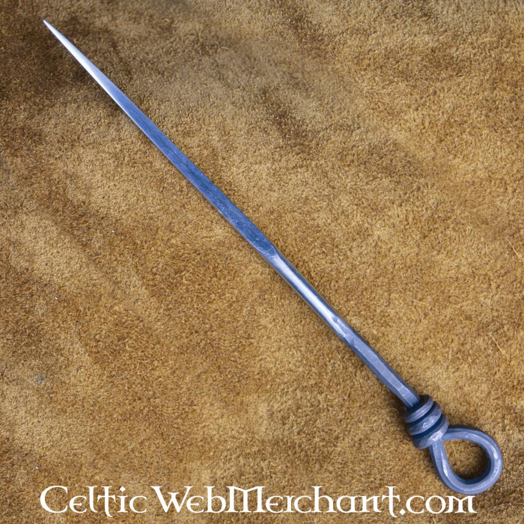 Hand-forged medieval eating pick, stainless steel
