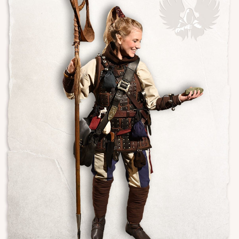 Bandages de bras Hamond, mélange de laine, brun