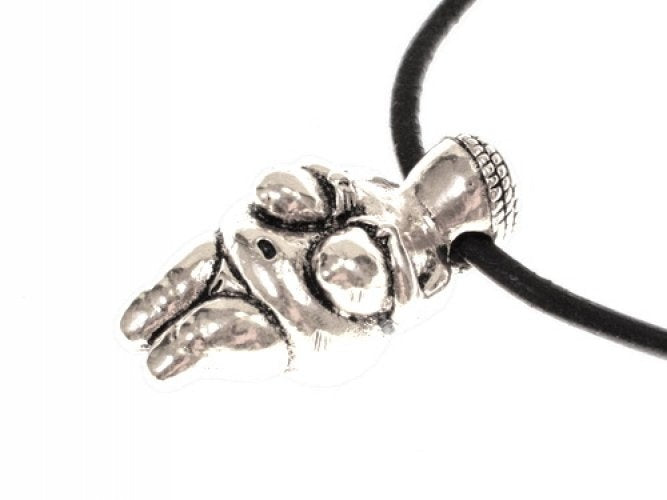 Amulette déesse mère Willendorf, argentée