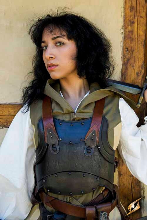 Merc steel-leather cuirass, bronzed, 1 mm