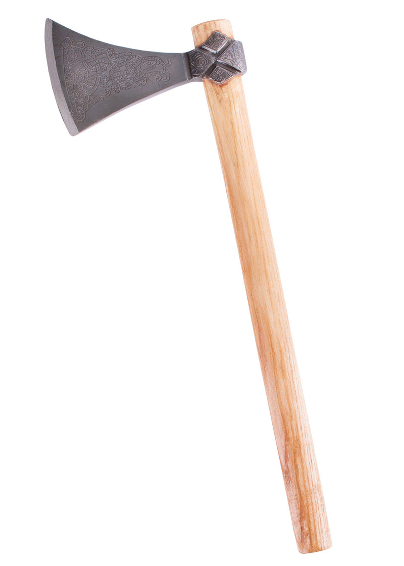 Hacha vikinga Mammen, tipo H, semi-afilada