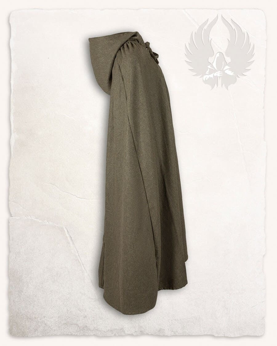 Cloak Harun, wool blend, olive
