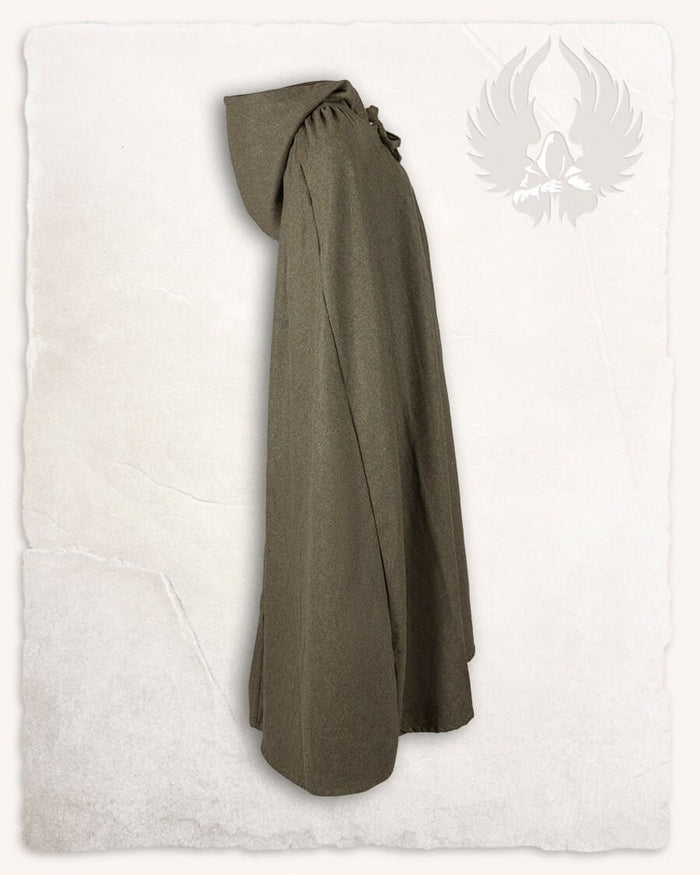 Cloak Harun, wool blend, olive