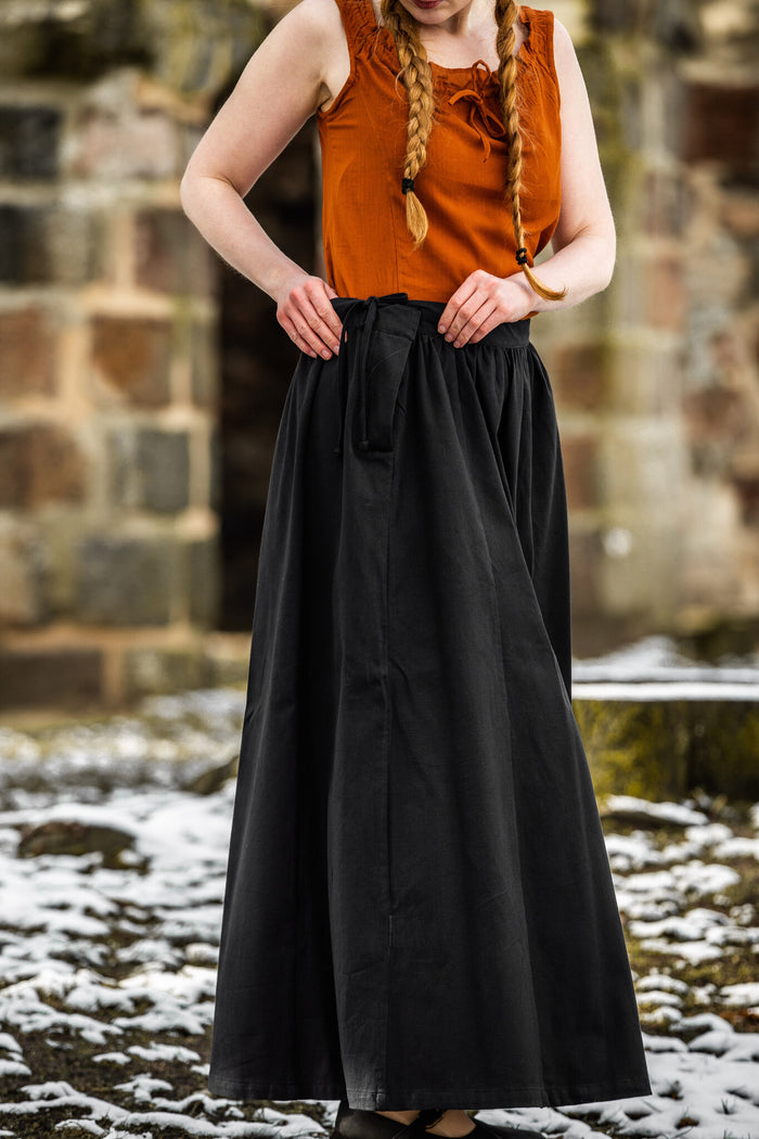Medieval skirt Konstanze, black