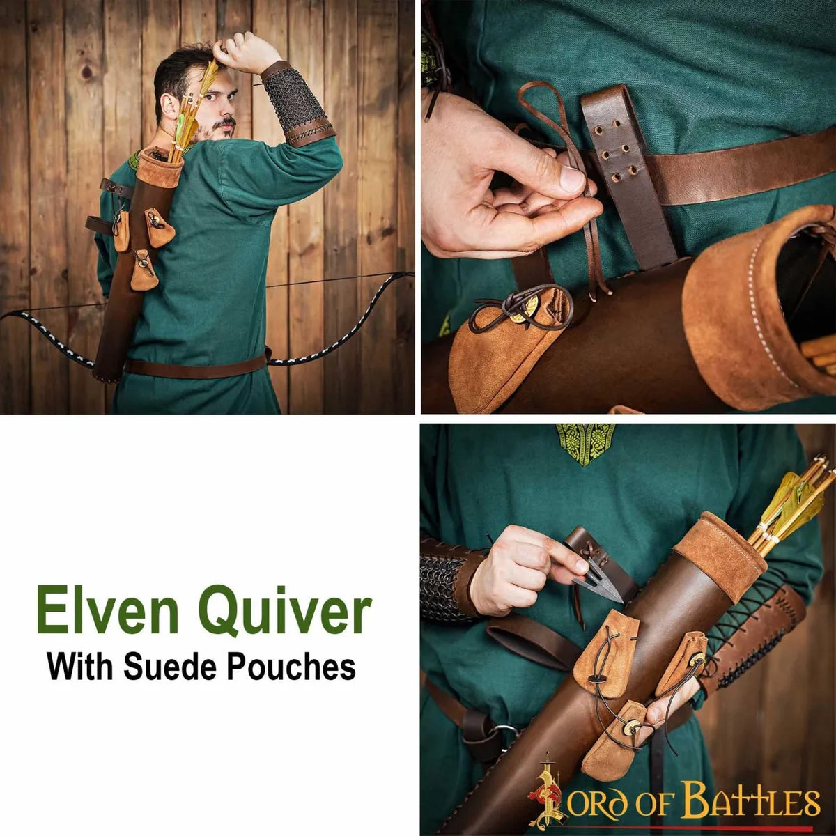 Quiver with pouches
