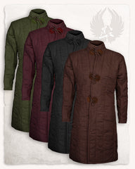 Medieval gambeson Shapur burgundy