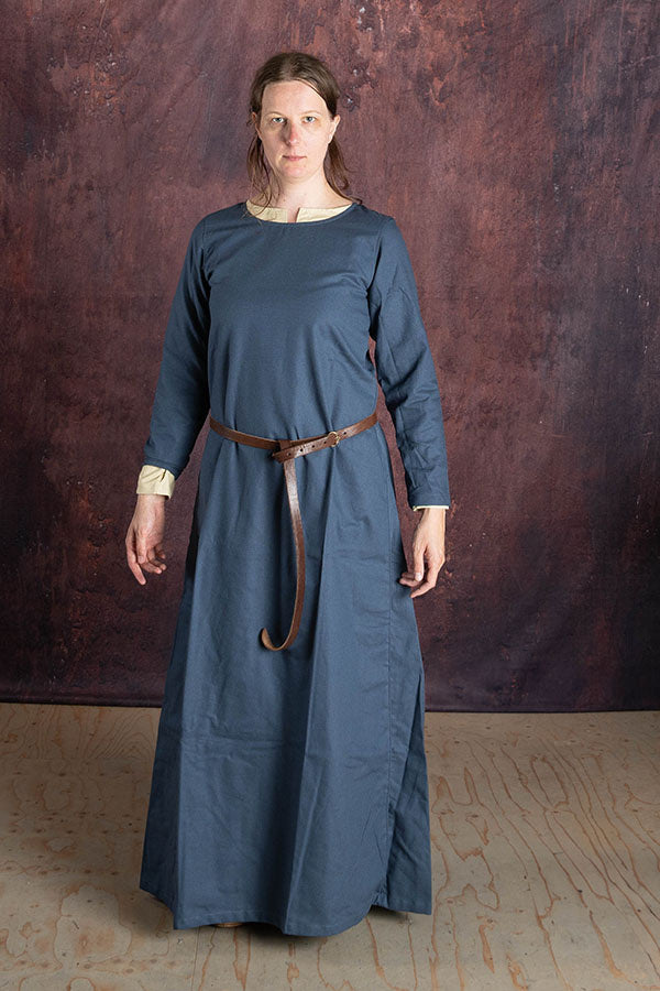 Medieval dress Freya, blue