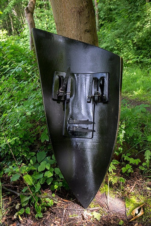 LARP blue elven shield, 120 x 55 cm