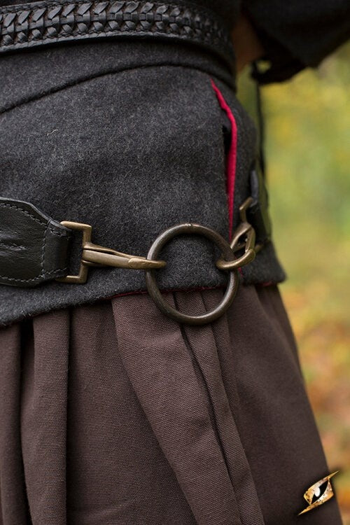 Braided sword belt, black