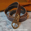 Viking belt Jellinge, 135 cm, brown