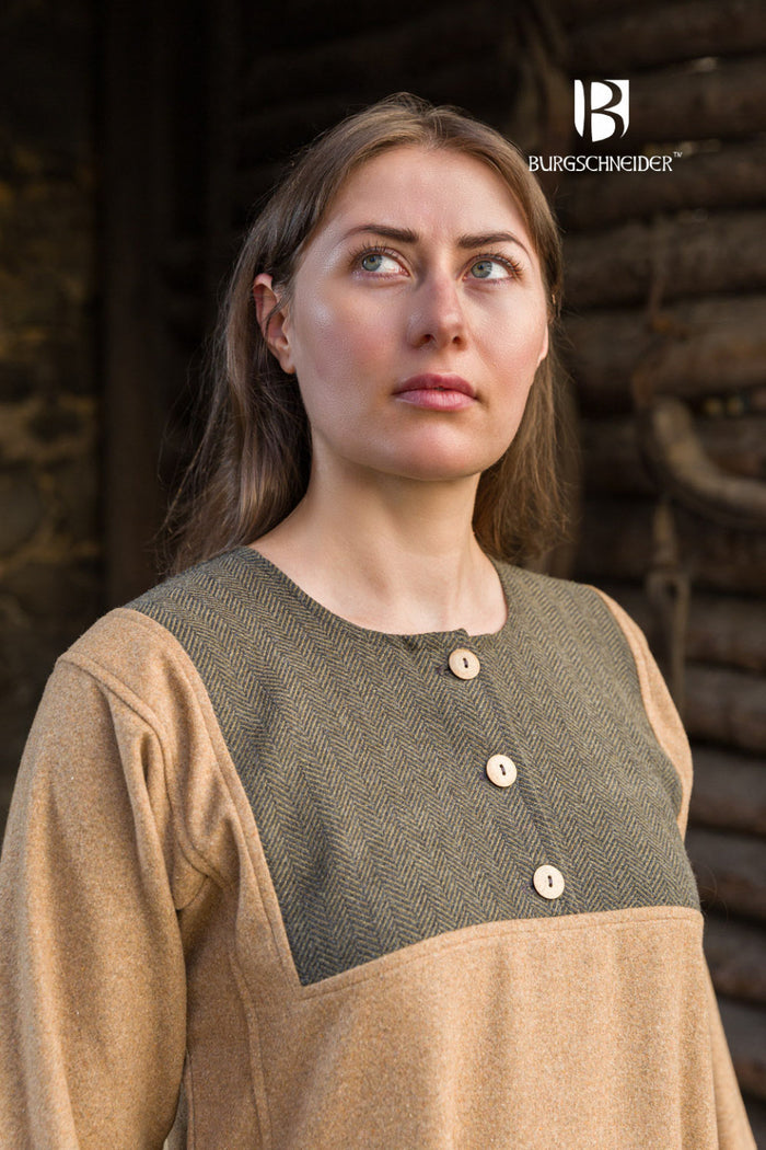 Rusvik Viking dress Jadwiga, sand, wool mix