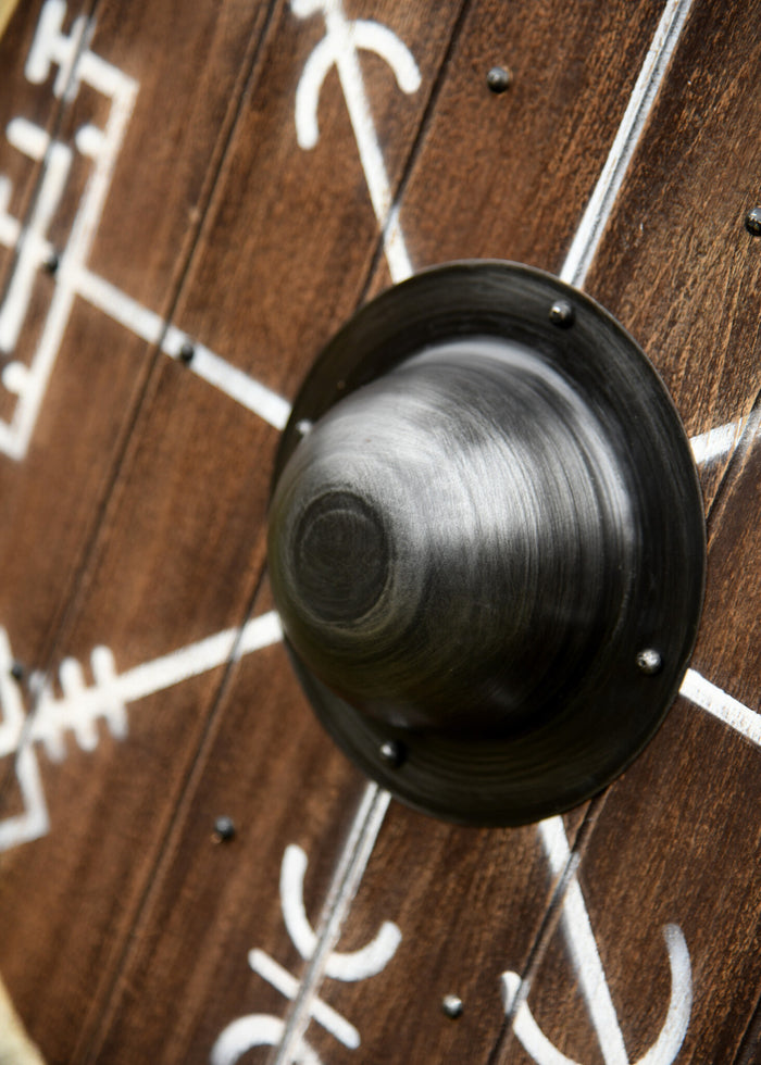 Viking shield Vegvisir with rawhide