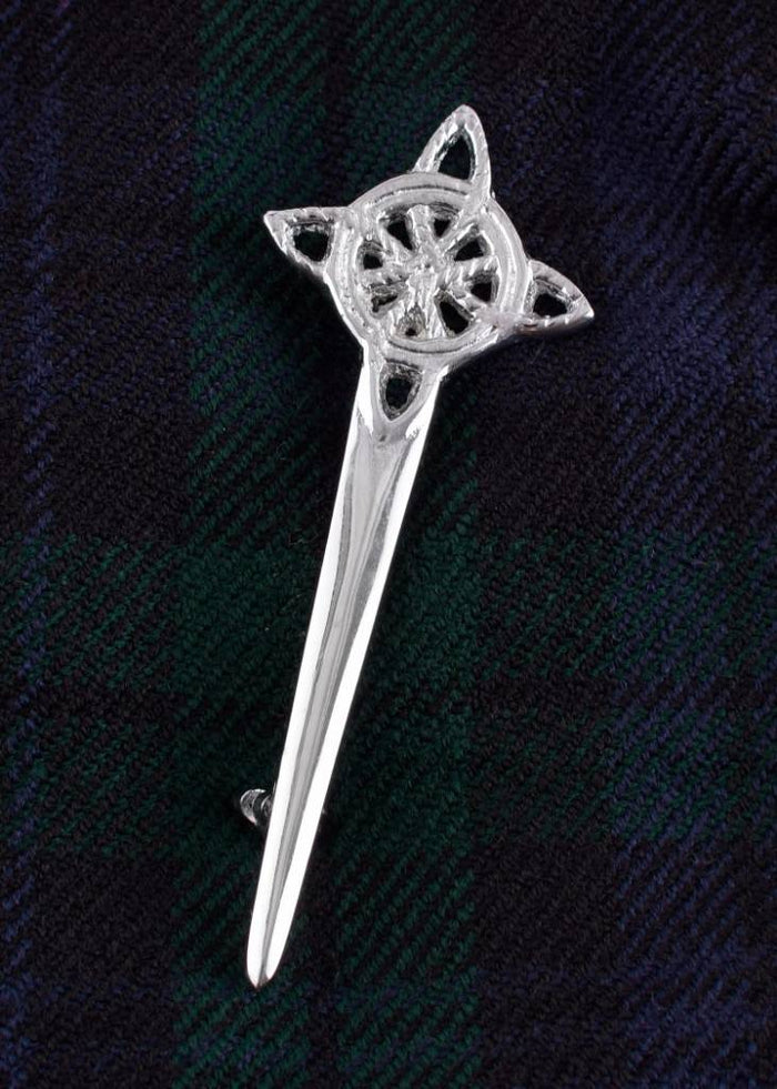 Kilt pin Celtic knot, brass
