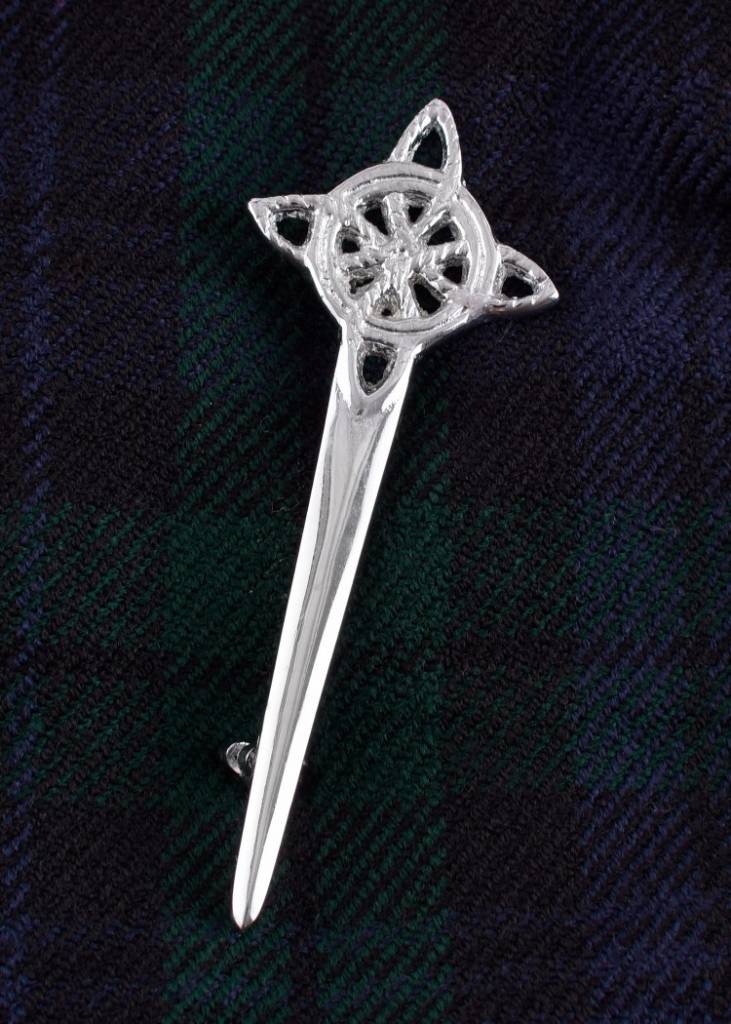 Kilt pin Celtic knot, brass