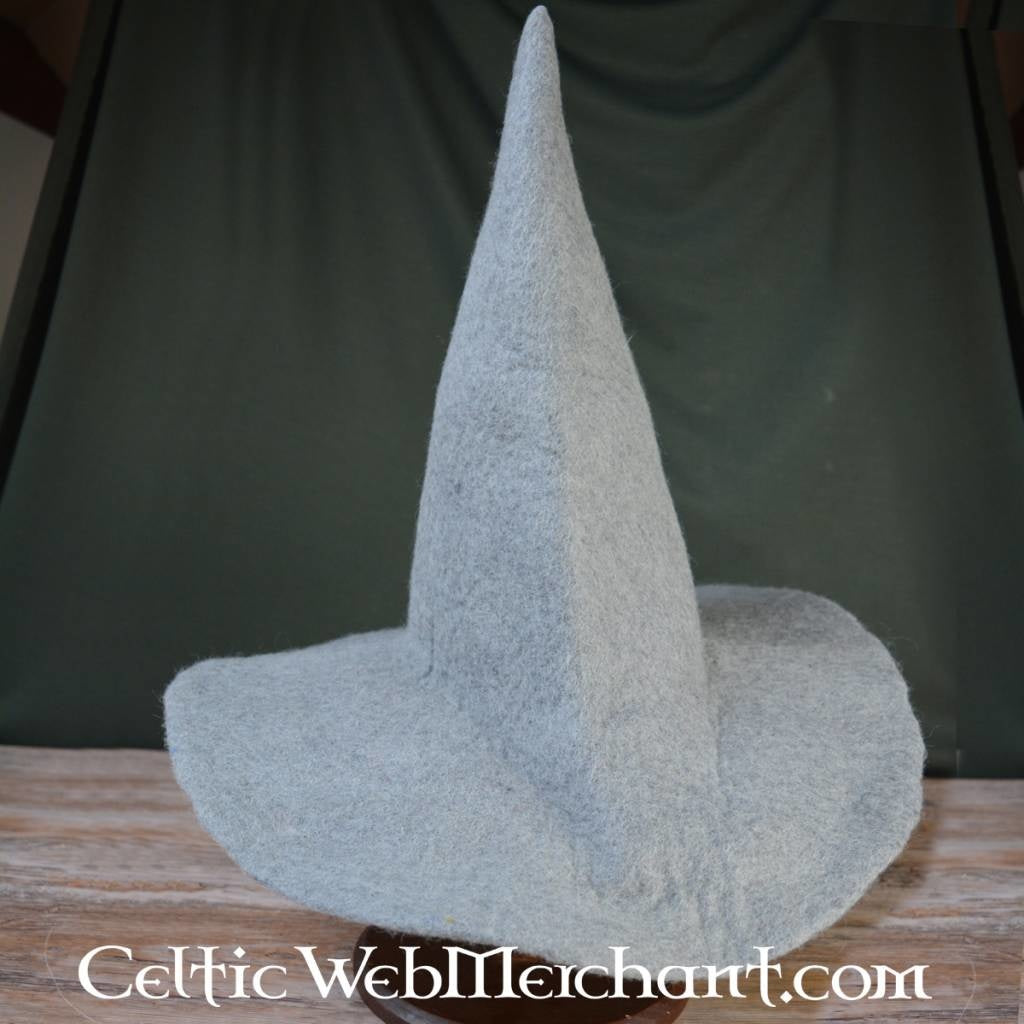 Witches hat, green, wool felt