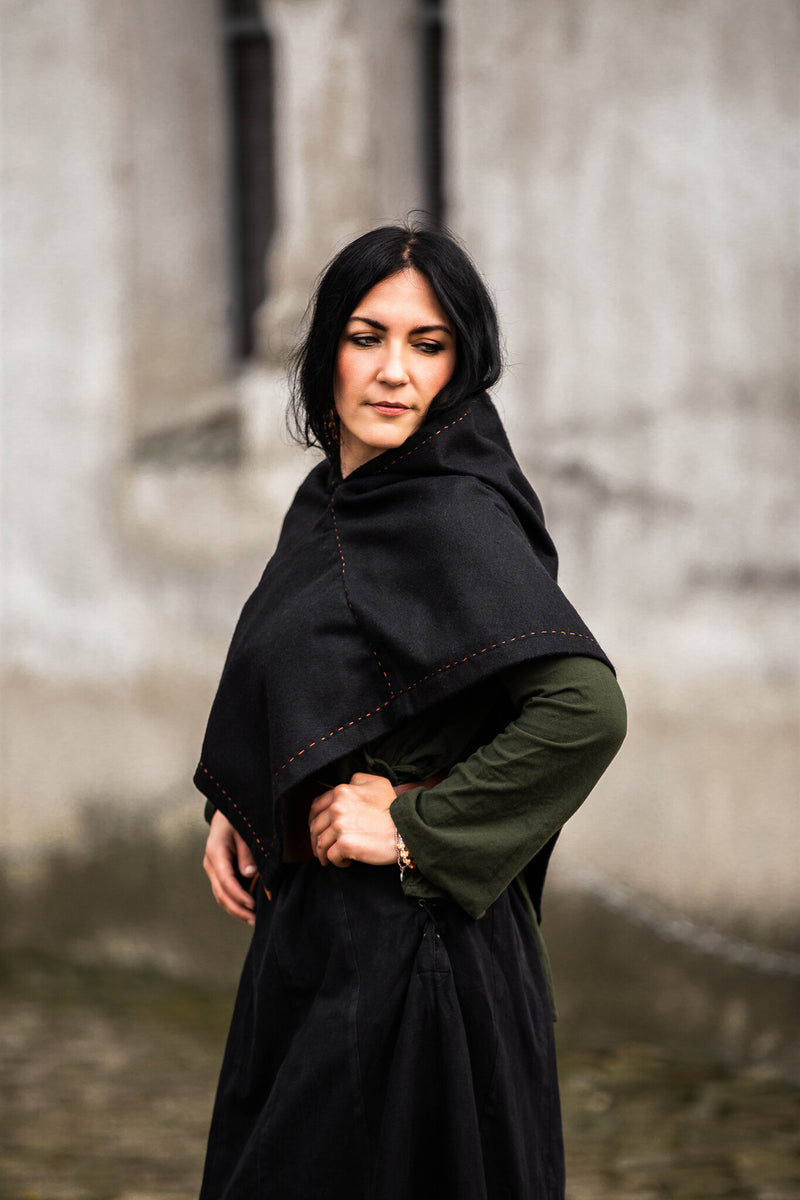 Cappuccio Skjoldehamm Halfdan, nero, misto lana