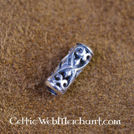 Medieval long beardbead, sterling silver