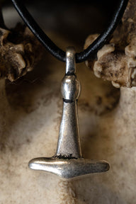 Viking Haithabu Thor's hammer, silvered bronze