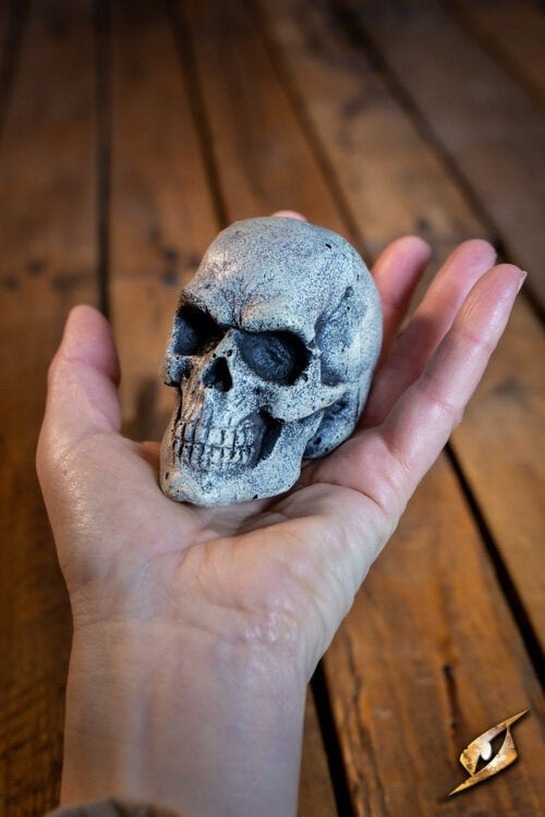 LARP skull, steel colour