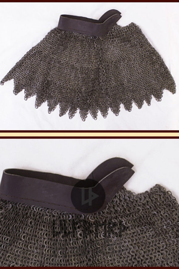 Camail, flat rings – wedge-shaped rivets, 8 mm