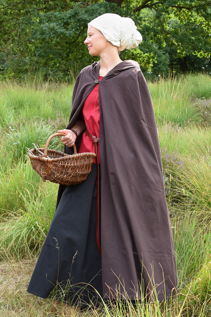 Cotton cloak Ellyn, brown