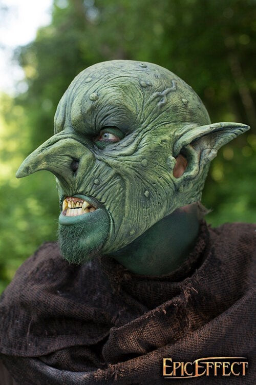Goblin Mask Green, LARP Mask