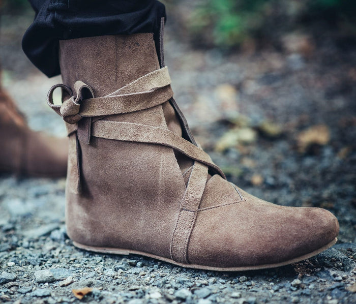 Haithabu boots, velours, brown