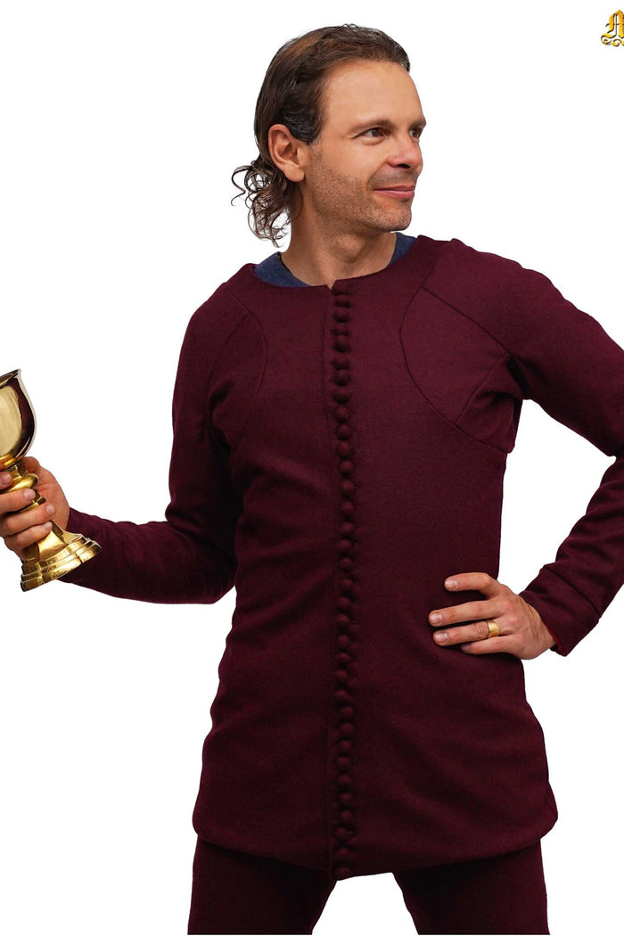 14th Century Pourpoint of Charles de Blois, Wool, Deep Red