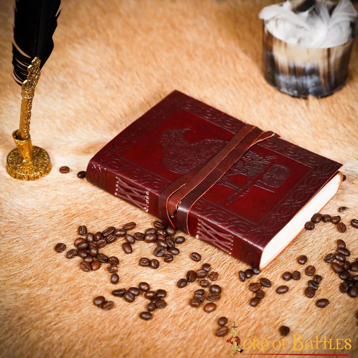 Leather journal eagle