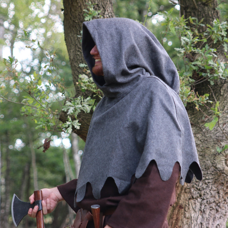 Wollen kaproen, grijs