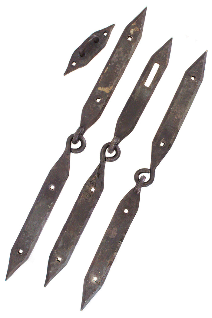 Viking chest fittings (2 hinges & 1 hasp)