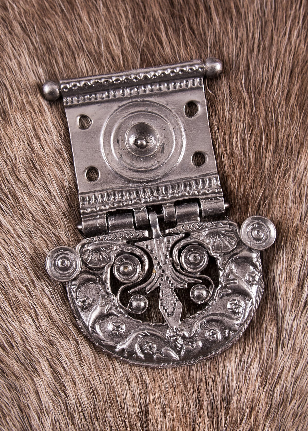 Roman belt buckle Tekija, tinned brass