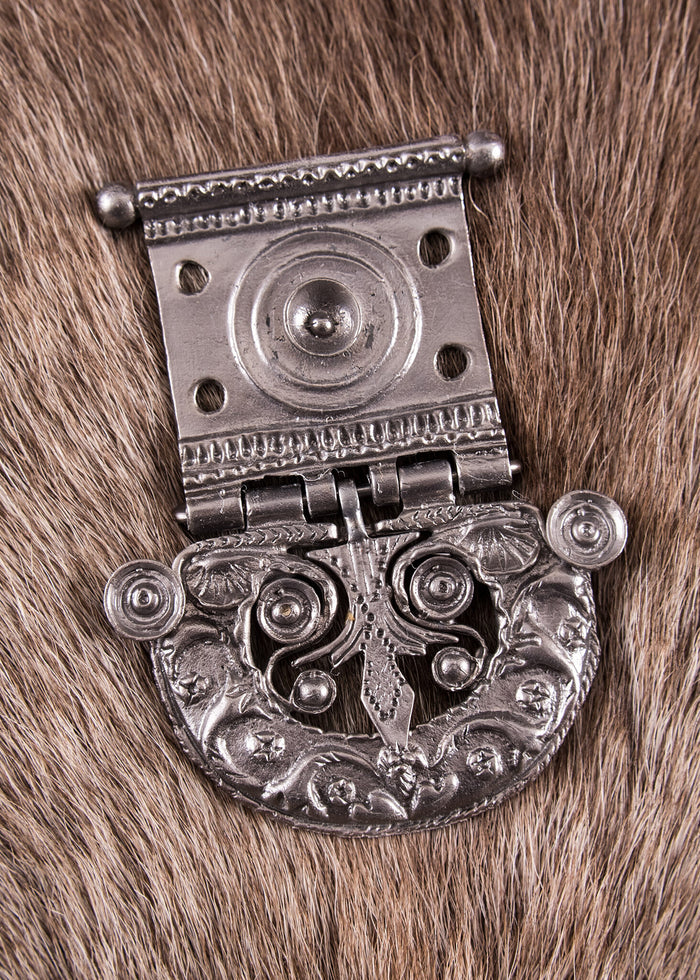 Roman belt buckle Tekija, tinned brass